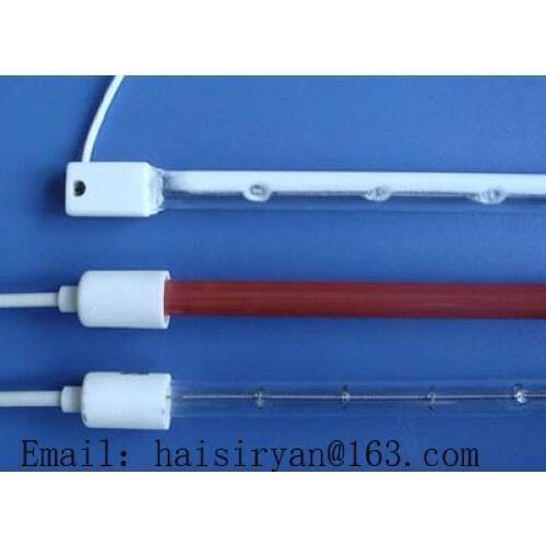 2000w single tube Heraeus middle wave IR emitter halogen quartz glass heater infrared heating lamp