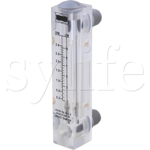 LZM-15 0.3-3GPM/1-11LPM Panel Type Water Flowmeter Measurement Tool