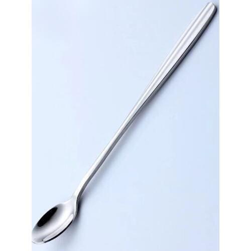 Long Handled Stainless Steel Coffee Spoon Ice Cream Dessert Tea Spoon For Picnic Kitchen Accessories Dinnerware Cutlery