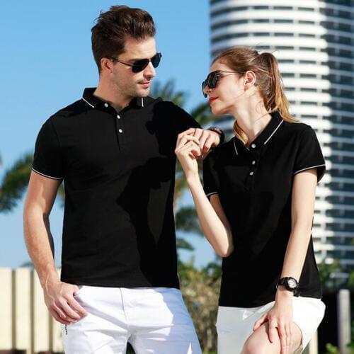 Summer polo shirt High quality casual men women couple polo shirts Short sleeve solid shirt polo man S-XXXL