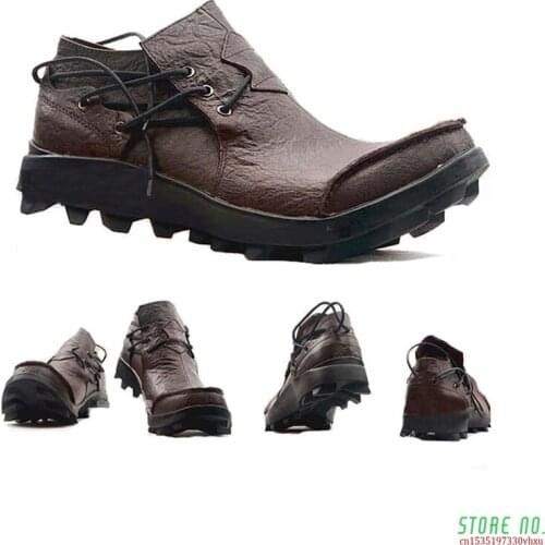 Boat Shoes Mens Casual Shoes Loafers Genuine oil Wax Leather Handmade Comfortable Breathable Moccasin Shoes Designer men shoes