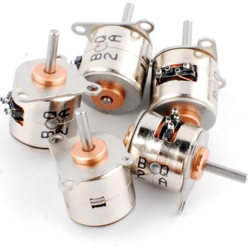 6V dia 10mm micro 2 phase 4 wire stepper motor 18 degress mini stepping motor 5pcs