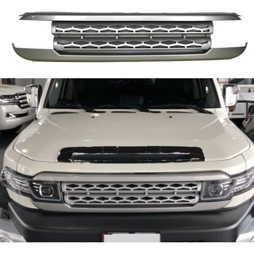 Modified For FJ Racing Grill For FJ Cruiser 2007 2008 2009 2010 2011 2012 2013-2017 Front Bumper Grills Mesh Radiator Grilles