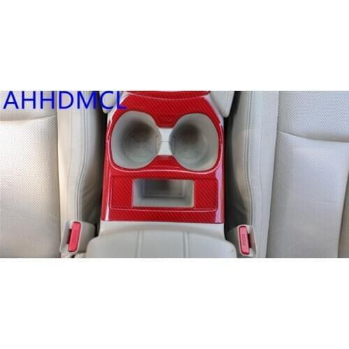 Car Interior Mouldings Modification Interior Sequins Decorative Trim Frame Red Carbon Fiber For Nissan X-Trail 2017 2018 2019