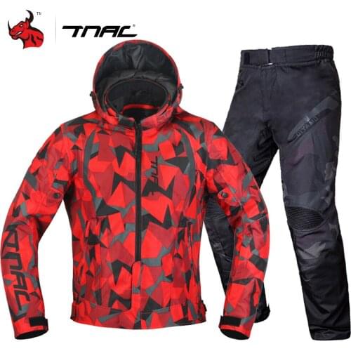 Men Motorcycle Jacket Suit Waterproof Motocross Chaqueta Moto Windproof Moto Protection Set Racer Jacket With Removeable Linner