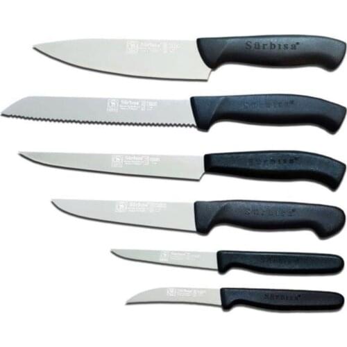 Riding On Sürbısa 61170 / 202 Chef Knife Set Black turkish goods production place Of Trabzon riding on Use area kitchen/chef cook