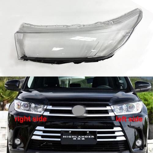 For Toyota Highlander 2018 2019 Headlights Cover Headlights Shell Mask Transparent Cover Lampshdade Headlamp Shell