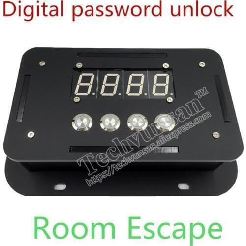Real life escape room game prop Digital cipher Digital panel Key password unlock With sound Adventure game