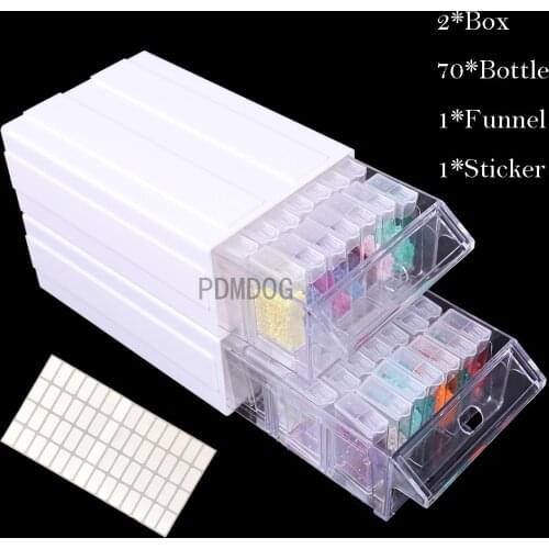 Detachable Storage Container 1/2/4 Boxes Drawers square Diamond Painting Box Tool Storage Box Large diamant painting Accessaries