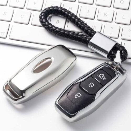 Car Styling TPU Car Key Cover Case For Ford Focus Mondeo Mk4 MK3 MK5 Ranger S Explorer Fiesta Mustang Key Shell Car Accessories
