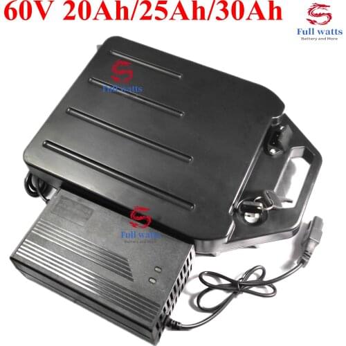 Waterproof 60V 30Ah Lithium Ion Battery 60v 20Ah 25Ah for 3000W Two Wheel Foldable Citycoco X7 X8 X9 Scooter + 3A Charger