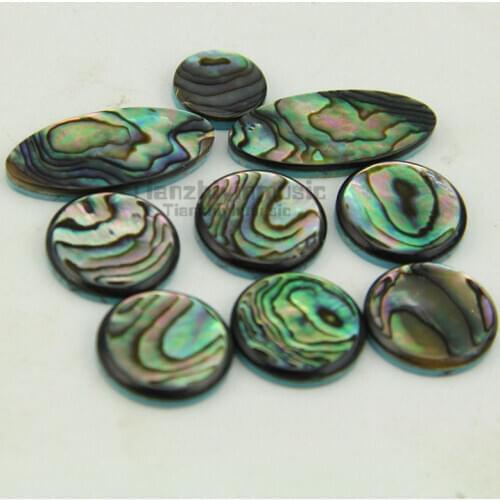 1set=9pcsSaxophone real mother of pearl key buttons inlays sax part Black