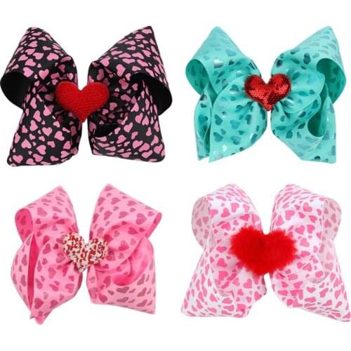 1PC Childrens Hairpin Bow Clip Boutique Handmade Color Solid Ribbon Brocade Hairpin For Girls Hot Style