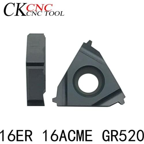 10pcs 16ER 16ACME GR520 High quality Carbide threaded insert CNC tool Hard Alloy insert carbide cutting tool