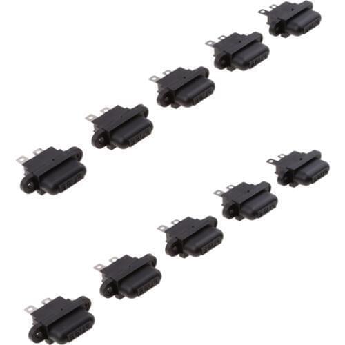 10 Pieces DC32V 30A Car Boat Truck Blade Standard Fuse Holders Set With Cover