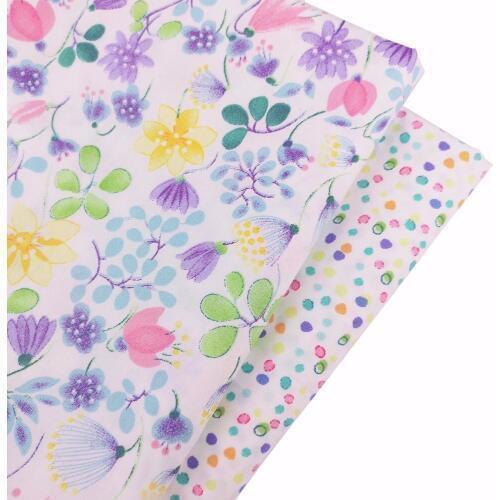 100% Cotton Floral Fabric DIY Crib Bedding Tissus au Metre Diy Sewing Telas Tilda Quilt Patchwork Baby Dress Cloth Material