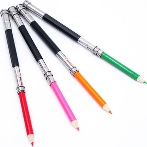 4 pcs/Set Adjustable Double-Headed/Single-headed Pencil Metal Extension Rack Sketch School Office Painting Art Writing Tool