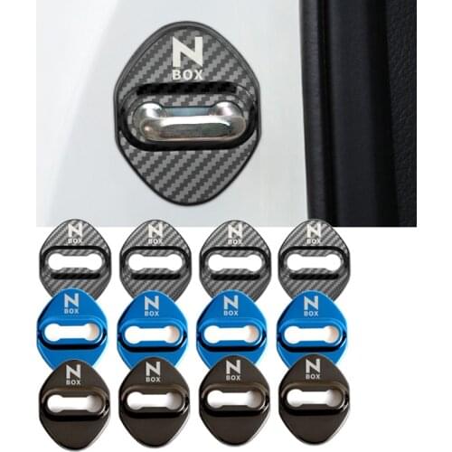 4Pcs/pack Car Door Lock Cover Decoration Protection Stainless Steel Case For Toyota Nbox Accessories