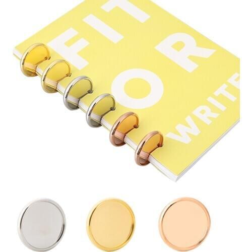 50pcs 35MM Notebook Mushroom Hole Button Plastic Accessories Disc Buckle Book Binding Ring Binder Disc DIY Book Binding Supplies