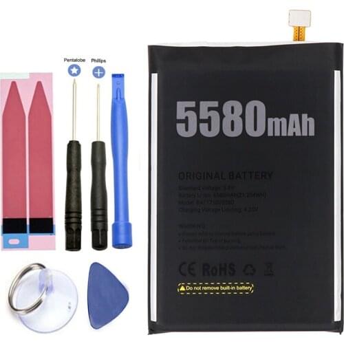 ISUNOO Battery For Doogee S30 3.8V 5580 mAh BAT17S305580 Phone Battery With Tools