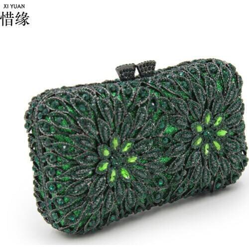 XIYUAN BRAND fashion women Bridesmaids clutch Minaudiere luxury party wedding clutch evening bag for birthday gifts