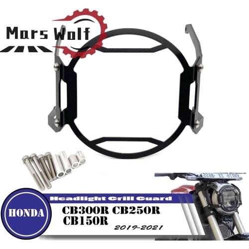 FOR HONDA CB150R CB250R CB300R Headlight grille Headlight cover 2019-2021 Motorcycle Headlight Grill Guard Lamp Cover Protector