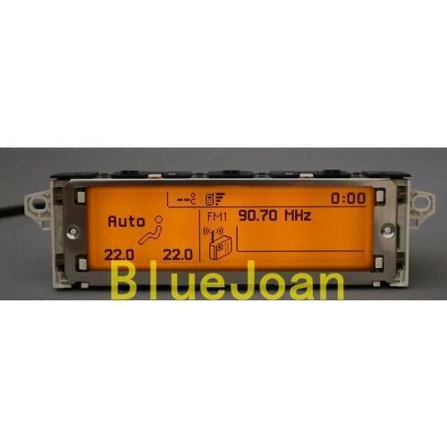 Free ship Screen support USB Dual-zone air Bluetooth Display yellow monitor 12 pin for Peugeot 307 407 408 citroen C4 C5 screen