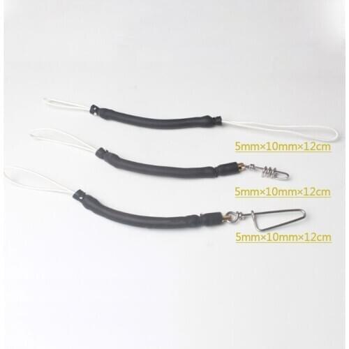 12cm Spearfishing Shockcord Bungee with Swivel Snap Clip for Speargun Shooting Line Copper Swivel