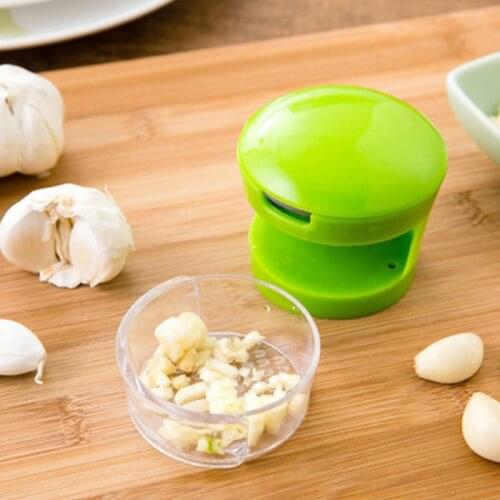Mini Garlic Press Chopper Slicer Hand Presser Portable Garlic Grater ABS Stainless Steel Grinder Crusher Home Kitchen Tools