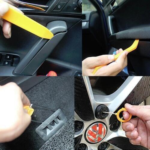 VSTM 4pcs Pry Tool Auto Car Radio Door Clip Panel Trim Dash Audio plastic Removal Installer Pry Tool tools styling