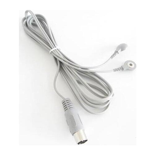 5P /5 hole 2 head Electrode Lead Wire Cable for Electrotherapy conductive beauty gloves 2.5 meters