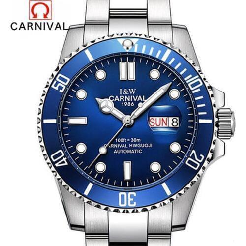 Carnival Series Waterproof Luxury Sport Automatic Mechanical Men Watches Business Casual Watch Relogio Masculino