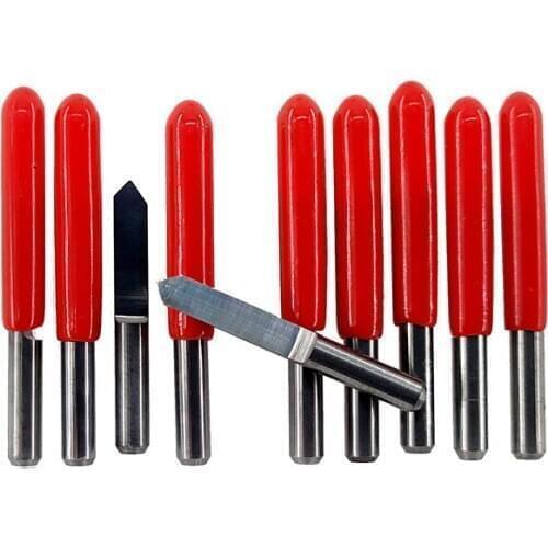 10pcs 10/15/20/25/30/40/45/60/90 Degrees PCB Engraving Bit V Shap Tip End Mill Tungsten Carbide PCB 3D 3.175 1/8Milling Cutter