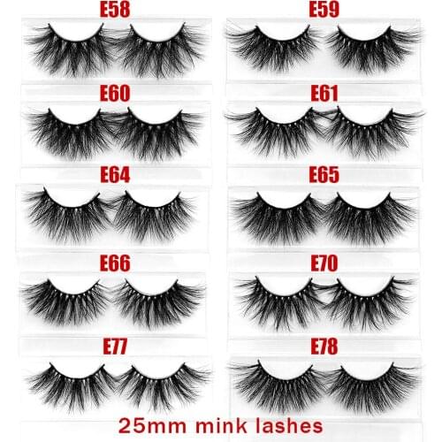Lashes mink 25mm lashes bulk mink lashes wholesale 25 mm mink eyelashes eyelash extension false eyelashes