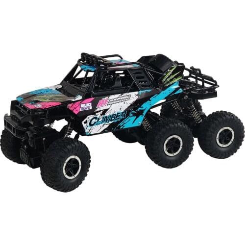 New QX3688 RC Car 2.4Ghz 1/10 Off Road RC Trucks with Spray 6WD Climbing Vehicle Gifts Toys for Kids Adults boy