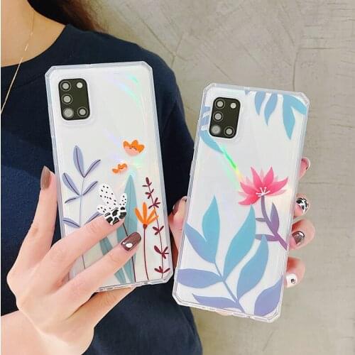 The New flower love transparent Soft silicone case for iphone 11 12 pro mini x xs max xr 7 8 plus se 2020 Cover coque Fundas