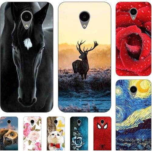 Cute Animal Cat Printing Case For Meizu M5 For Meizu M5 Mini 5.2" Cover Relief Cartoon Design Funda Phone Coque