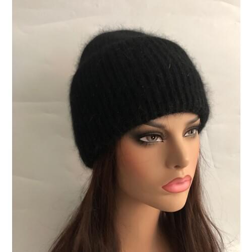 Casual New Winter Wool Rabbit fur Warm Women Winter Skullies Beanies Hats For Women Girls Spring Rabbit fur Beanie Hat Caps