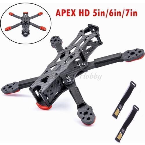 New HD5 / HD6 / HD7 5/6/7inch Carbon Fiber APEX-HD Quadcopter Frame Kit with 5.5mm Arm for APEX HD FPV RC Racing Drone