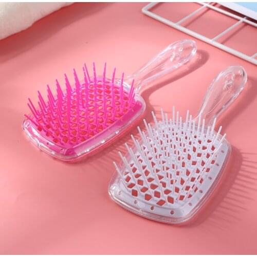 New Wide Teeth Air Cushion Combs Women Scalp Massage Comb Hair Brush Hollowing Out Home Salon DIY Hairdressing Tool