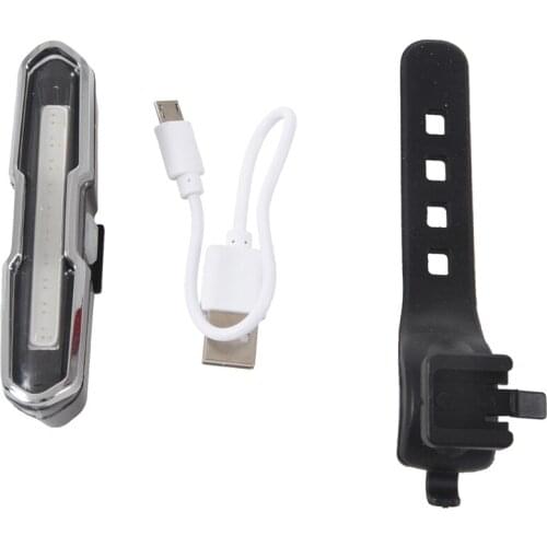 Bike Tail Light Ultra Bright Bike Light USB Rechargeable LED Bicycle Rear Light 5 Light Mode Headlights with Red + Blue