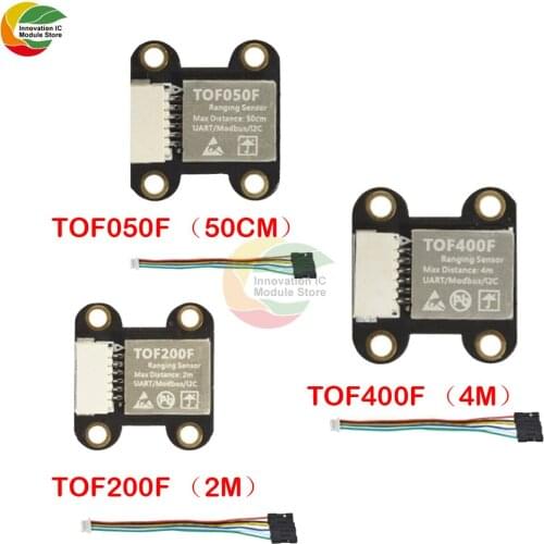 Ziqqucu Laser Distance Sensor Module TOF050F / TOF0200F / TOF0400F MODBUS IIC Serial Port Output for Arduino Drone Robot Vehicle