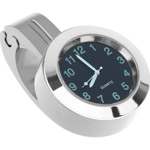 Waterproof Watch Clock Bicycle Motorcycle Handlebar Watch Clock Black Quartz Z1T7