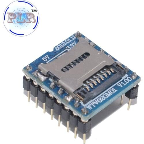 WTV020 WTV020-SD WTV020SD-20SS PLR Mini SD Card MP3 Sound Module For PIC WTV020-SD-16P