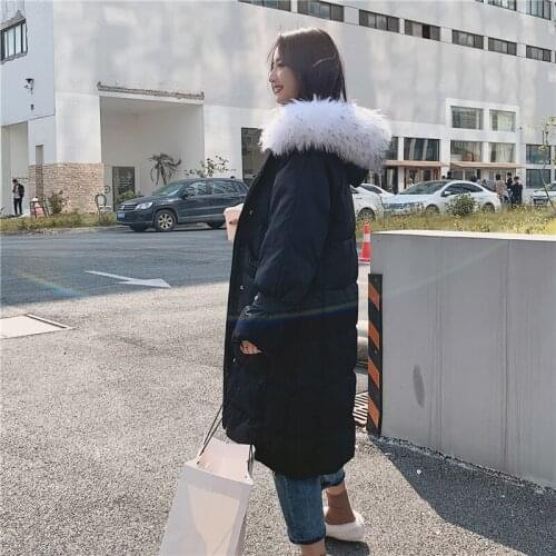 Womens Winter Down Jacket Woman Duck Down Coat Female Jackets for Women Clothing 2020 Long Big Fur Hooded Down Parkas 2020888