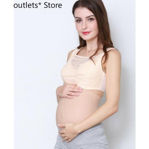 1800g False Silicone Pregnant Belly Tummy Baby Bump 5 7 Months Soft Belly Latex Underwear Bodysuit Men Men Leotard