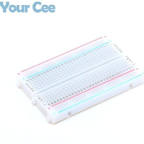 2 pcs Mini Solderless Prototype Experiment Test DIY Breadboard 400 Point Tie-points 85 x 55 x 8.5mm for ATMEGA PIC