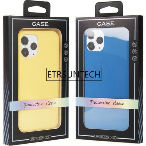 200Pcs/lot Universal Mobile Phone Case Package Paper Kraft Brown Retail Packaging Box for iphone 11/11Pro/11Pro max