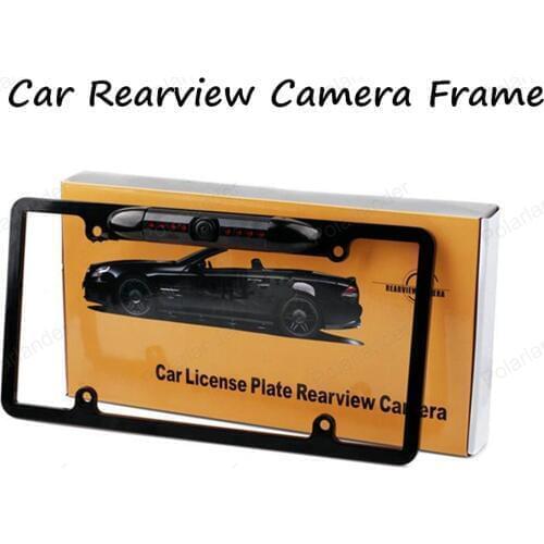 2016 New Arrival High Quality 170 Angle HD US License PlateFrame 8 IR Night Vision CarRear View Backup Camera