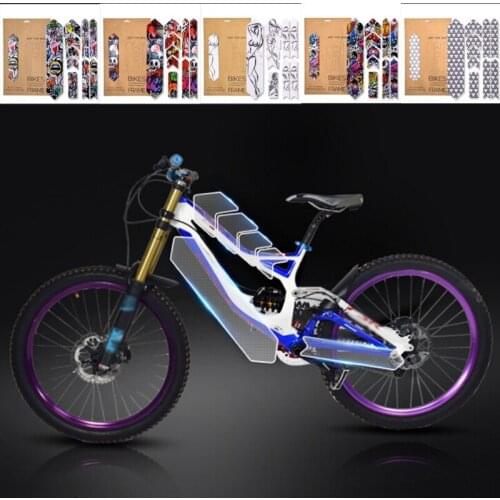 3D Bicycle Stickers Road Mountain Bike Frame Protector Scratch-Resistant Removeable Protector Paster Guard Cover